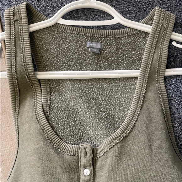 aerie Olive Green Sleeveless Romper - Picture 7 of 8